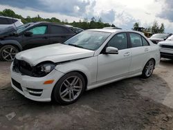 Salvage cars for sale at Duryea, PA auction: 2012 Mercedes-Benz C 300 4matic
