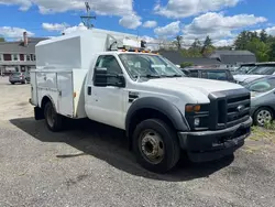 Salvage trucks for sale at North Billerica, MA auction: 2008 Ford F450 Super Duty
