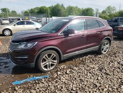 Salvage cars for sale at Chalfont, PA auction: 2016 Lincoln MKC Reserve