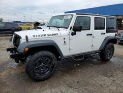 Salvage cars for sale at Woodhaven, MI auction: 2016 Jeep Wrangler Unlimited Sport