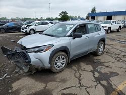 Salvage cars for sale from Copart Woodhaven, MI: 2023 Toyota Corolla Cross L