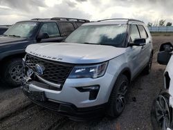 Salvage cars for sale at Brighton, CO auction: 2018 Ford Explorer Sport