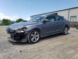 Salvage cars for sale from Copart Chambersburg, PA: 2013 Volkswagen Passat SE