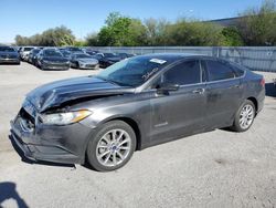 Salvage cars for sale at Las Vegas, NV auction: 2017 Ford Fusion SE Hybrid