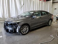 Salvage cars for sale at Albany, NY auction: 2017 Ford Fusion SE
