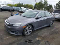 Salvage cars for sale from Copart Denver, CO: 2018 Honda Civic Touring