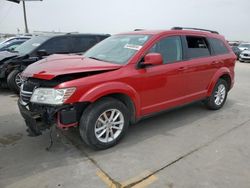 Salvage cars for sale from Copart Grand Prairie, TX: 2017 Dodge Journey SXT