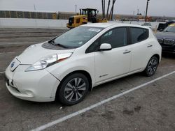Salvage cars for sale at Van Nuys, CA auction: 2017 Nissan Leaf S