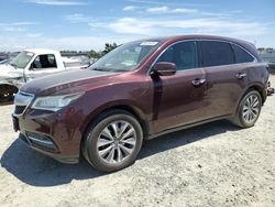 Salvage cars for sale from Copart Antelope, CA: 2016 Acura MDX Technology