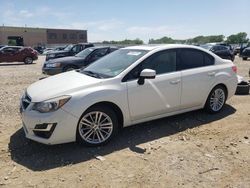 Salvage cars for sale at Kansas City, KS auction: 2015 Subaru Impreza Premium Plus