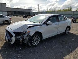 Salvage cars for sale at Leroy, NY auction: 2015 Ford Fusion S