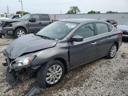 Salvage cars for sale at Franklin, WI auction: 2017 Nissan Sentra S