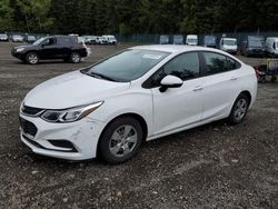 Chevrolet Vehiculos salvage en venta: 2017 Chevrolet Cruze LS