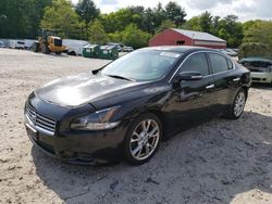 Salvage cars for sale from Copart Mendon, MA: 2009 Nissan Maxima S