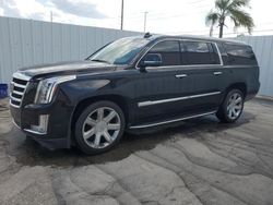 Salvage cars for sale from Copart Riverview, FL: 2017 Cadillac Escalade ESV Luxury