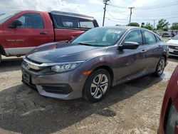 Salvage cars for sale at Chicago Heights, IL auction: 2018 Honda Civic LX