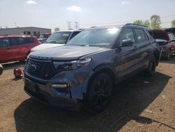 Salvage cars for sale at Elgin, IL auction: 2020 Ford Explorer ST