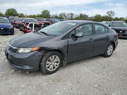 Honda salvage cars for sale: 2012 Honda Civic LX