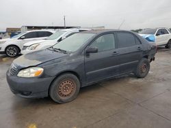 Salvage cars for sale at Grand Prairie, TX auction: 2006 Toyota Corolla CE