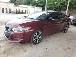 Salvage cars for sale at Hueytown, AL auction: 2016 Nissan Maxima 3.5S