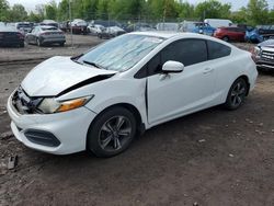 Salvage cars for sale at Chalfont, PA auction: 2015 Honda Civic EX
