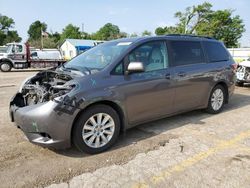 Salvage cars for sale at Wichita, KS auction: 2015 Toyota Sienna LE