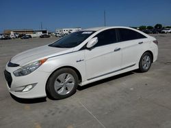 Salvage cars for sale at Grand Prairie, TX auction: 2013 Hyundai Sonata Hybrid