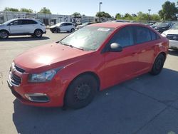 Salvage cars for sale at Sacramento, CA auction: 2016 Chevrolet Cruze Limited LS