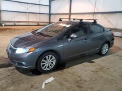 Honda Civic exl salvage cars for sale: 2012 Honda Civic EXL