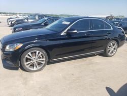 Salvage cars for sale from Copart Grand Prairie, TX: 2015 Mercedes-Benz C 300 4matic