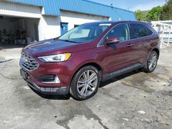 Salvage cars for sale at Grantville, PA auction: 2019 Ford Edge Titanium