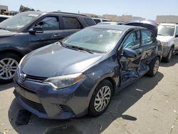 Salvage cars for sale at Martinez, CA auction: 2016 Toyota Corolla L