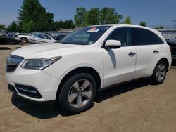 Salvage cars for sale at Finksburg, MD auction: 2015 Acura MDX