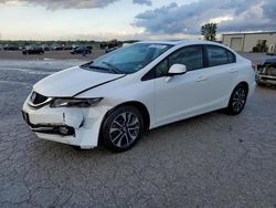 Salvage cars for sale at Kansas City, KS auction: 2013 Honda Civic EXL