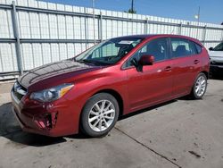 Subaru salvage cars for sale: 2012 Subaru Impreza Premium