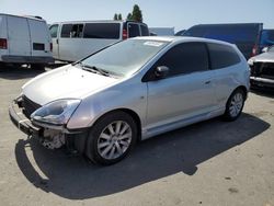 Salvage cars for sale from Copart Hayward, CA: 2005 Honda Civic SI