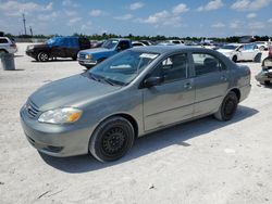 Salvage cars for sale from Copart Arcadia, FL: 2004 Toyota Corolla CE