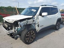Salvage cars for sale from Copart Orlando, FL: 2016 Jeep Renegade Latitude