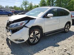 Salvage cars for sale at Waldorf, MD auction: 2015 Honda CR-V Touring