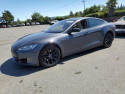 Salvage cars for sale at San Martin, CA auction: 2016 Tesla Model S