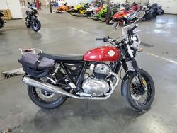 Salvage motorcycles for sale at Ham Lake, MN auction: 2023 Royal Enfield Motors INT 650