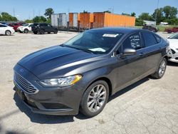 Salvage cars for sale at Cahokia Heights, IL auction: 2017 Ford Fusion SE