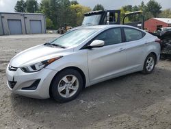 Salvage cars for sale at Mendon, MA auction: 2015 Hyundai Elantra SE