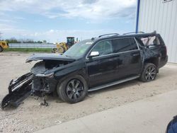Salvage cars for sale at Milwaukee, WI auction: 2015 Chevrolet Suburban K1500 LTZ