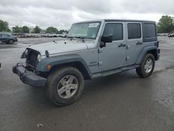 Salvage cars for sale from Copart Glassboro, NJ: 2014 Jeep Wrangler Unlimited Sport