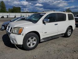 Salvage cars for sale from Copart Arlington, WA: 2005 Nissan Armada SE
