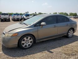 Salvage cars for sale from Copart Mercedes, TX: 2007 Honda Civic LX
