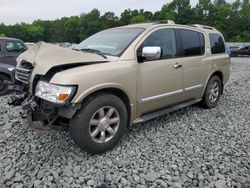Salvage cars for sale at Mebane, NC auction: 2006 Infiniti QX56