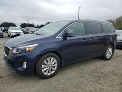Salvage cars for sale at East Granby, CT auction: 2018 KIA Sedona EX