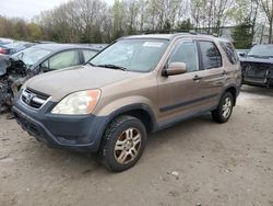 Salvage cars for sale at North Billerica, MA auction: 2004 Honda CR-V EX